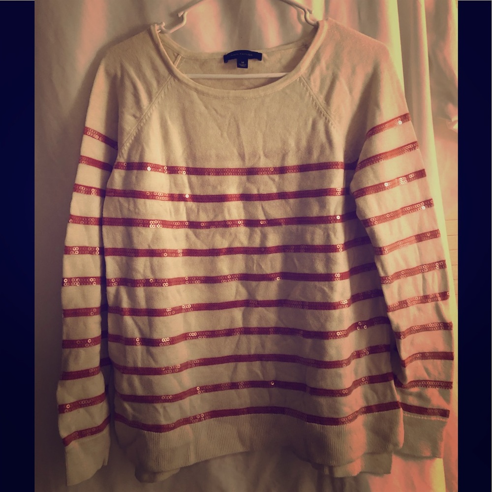 Anne Taylor Sequin Sweater NWOT